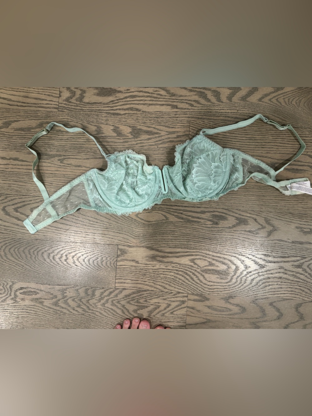 Auden Mint Lace Underwire Balcony Bra